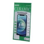 Стъклен протектор Ceramic 5D Full с цяло лепило за iPhone 16 Pro – Черен