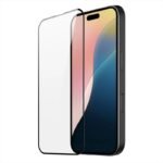 Стъклен протектор MBX 5D Slim с цяло лепило за iPhone 16 Pro Max – Черен