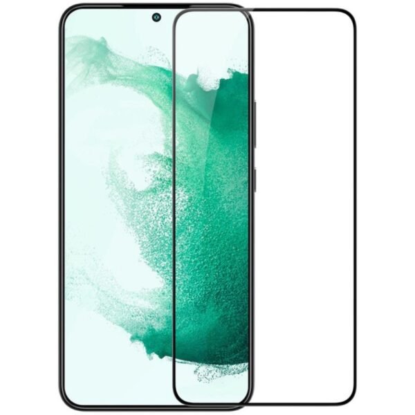 Стъклен протектор MBX 5D Slim с цяло лепило за Galaxy S22 5G – Черен