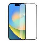 Стъклен протектор MBX 9D Paper Box Flat за iPhone 15 – Черен