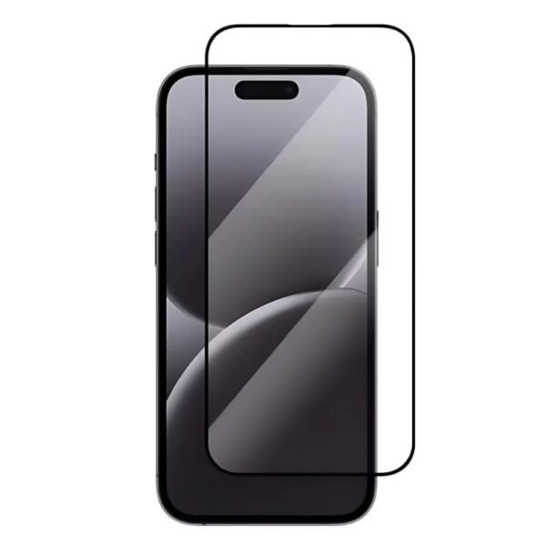 Стъклен протектор MBX 9D Paper Box Flat за iPhone 16 – Черен