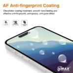Стъклен протектор Vmax за дисплей 9D с цяло лепило за iPhone 15 Pro Max – Черен - Image 5