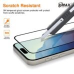 Стъклен протектор Vmax за дисплей 9D с цяло лепило за Galaxy S24 – Черен - Image 4