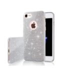 Glitter 3in1 case for iPhone 17 Pro 6,3" / 18 Pro 6,3" silver