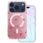 Cherry Mag case for iPhone 17 Pro Max 6,9" / 18 Pro Max 6,9" glitter
