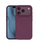Silicone Thin Mag case for iPhone 17 Pro 6,3" / iPhone 18 Pro 6,3" dark cherry