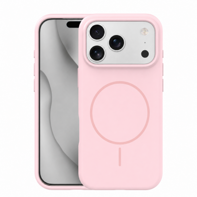 761258-oryg-400x400-1.png Silicone Thin Mag case for iPhone 17 Pro 6,3" / 18 Pro 6,3" light pink - Image 1