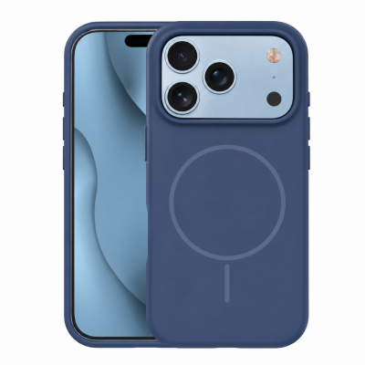 761263-oryg-400x400-1.png Silicone Thin Mag case for iPhone 17 Pro Max 6,9" / 18 Pro Max 6,9" dark blue - Image 1