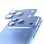 Etteri full camera lens guard for iPhone 18 Pro Max sky blue