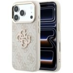 Guess  4G & Big Resin Logo case for iPhone 18 Pro / iPhone 17 Pro pink