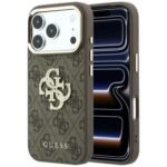 Guess 4G & Big Strass Logo case for Iphone 18 Pro Max / 17 Pro Max brown