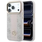 Guess 4G with Stripe Round and Classic Logos MagSafe case for Iphone 18 Pro Max / 17 Pro Max pink