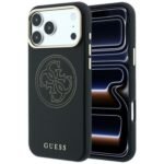 Guess Perforated 4G Gold Logo Magsafe case for Iphone 18 Pro / 17 Pro black