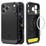 Spigen Rugged Armor MagSafe case for iPhone 17 Pro / 18 Pro Matte Black