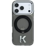 Karl Lagerfeld IML Ring Stand 360 Kameo Metal MagSafe case for iPhone 18 Pro Max / 17 Pro Max black