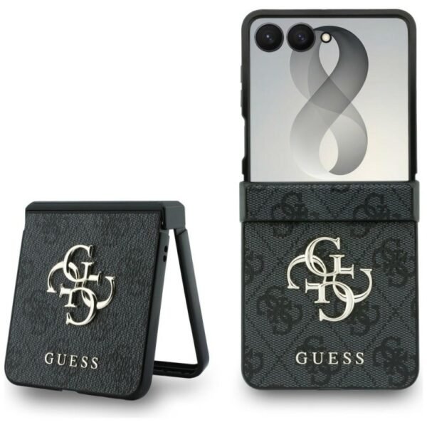 Оригинален кейс Guess Big 4G Logo, За Samsung Galaxy Z Flip8, Черен